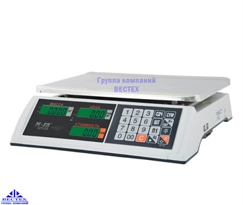 Торговые настольные весы M-ER 327 AC-15.2 "Ceed" LCD Белые - фото 12709