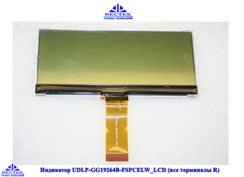 Индикатор UDLP-GG19264B-FSPCELW_LCD (все терминалы R) - фото 12894